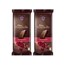 2 Bournville Cranberry Dark Chocolate (80 gm each)