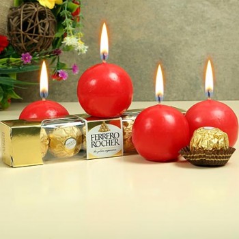 Ferrero Rocher with Candles