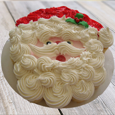 Fluffy Santa Claus Cream Cake