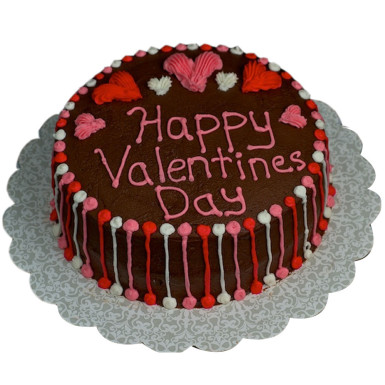 Pretty Valentines Chocolate Cake
