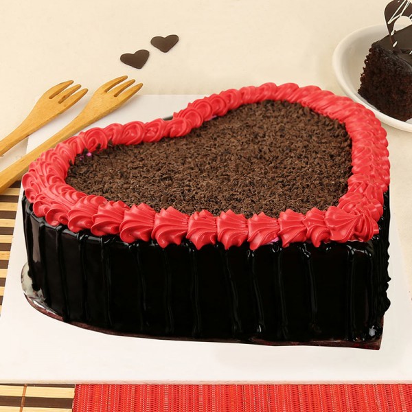 Ultimate Chocolate Heart Cake Valentine's Special