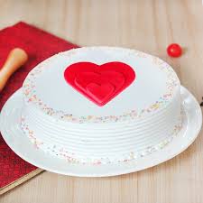 Classic Vanilla Cake Valentine's Special