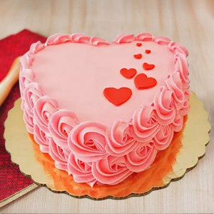 Floating Hearts Cake Valentine's Special
