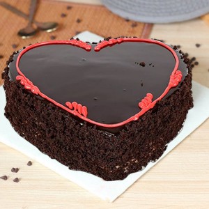Valentine's Truffle Heart Cake