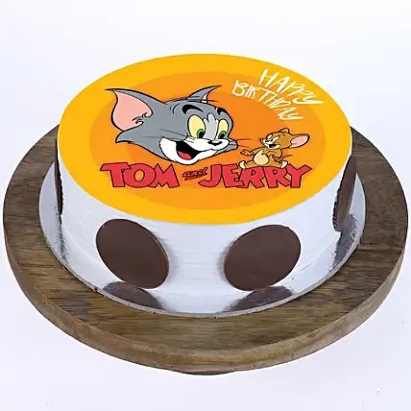Tom & Jerry Photo Cake
