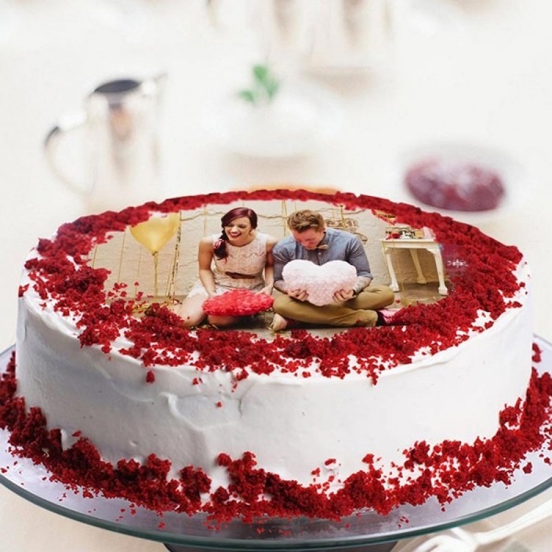 Personalized Red Velvet Cake