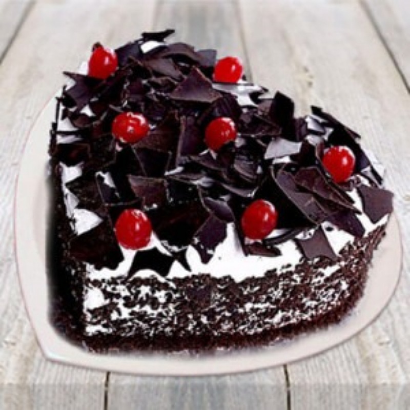 Flakey Hearts Black Forest Cake