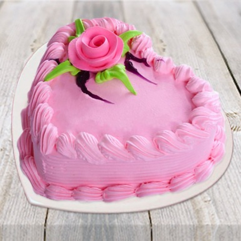 Strawberry Heart Cake For You