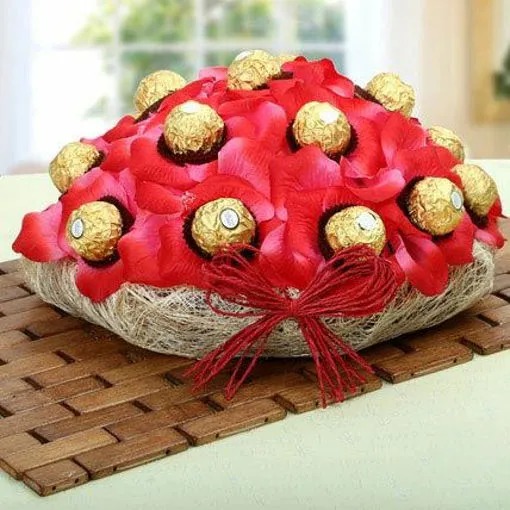 Red Ferrero Chocolate Basket