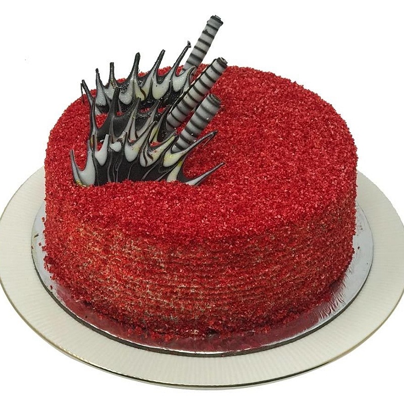 Round Red Velvet Cake. 