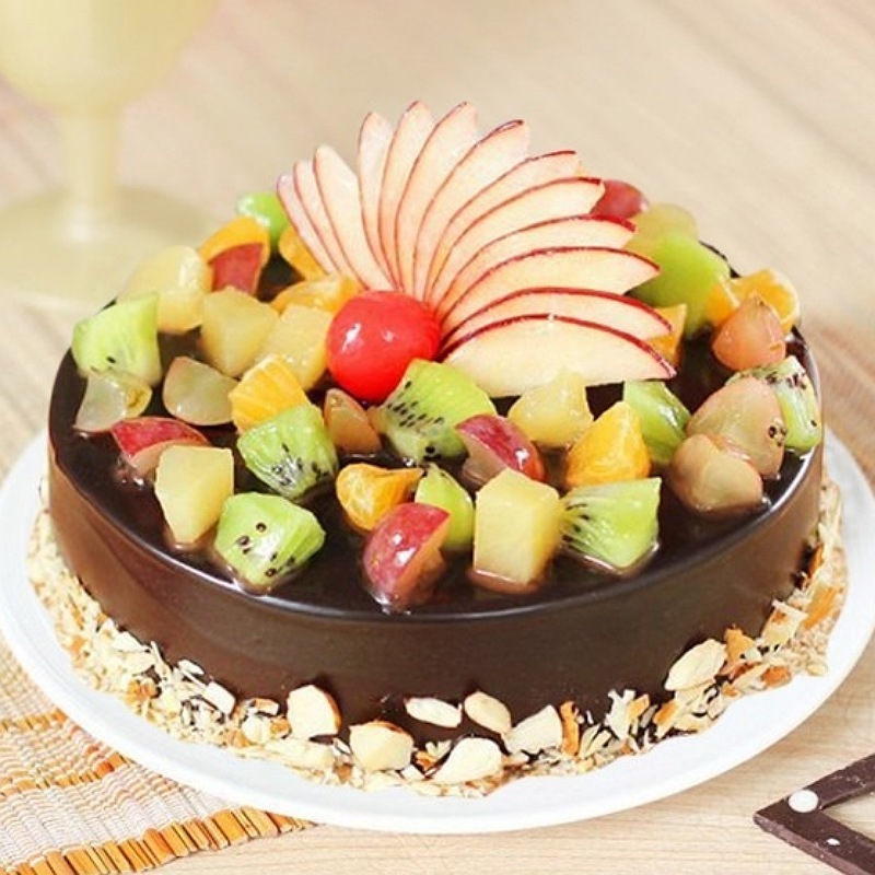 Chocolaty Almonds Fruit Cake