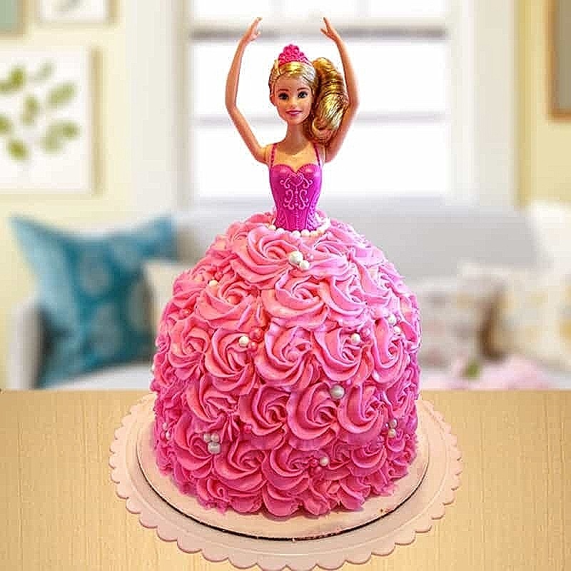 Delicious Barbie Doll Birthday Cake Order Online @ best Prices – Expressluv