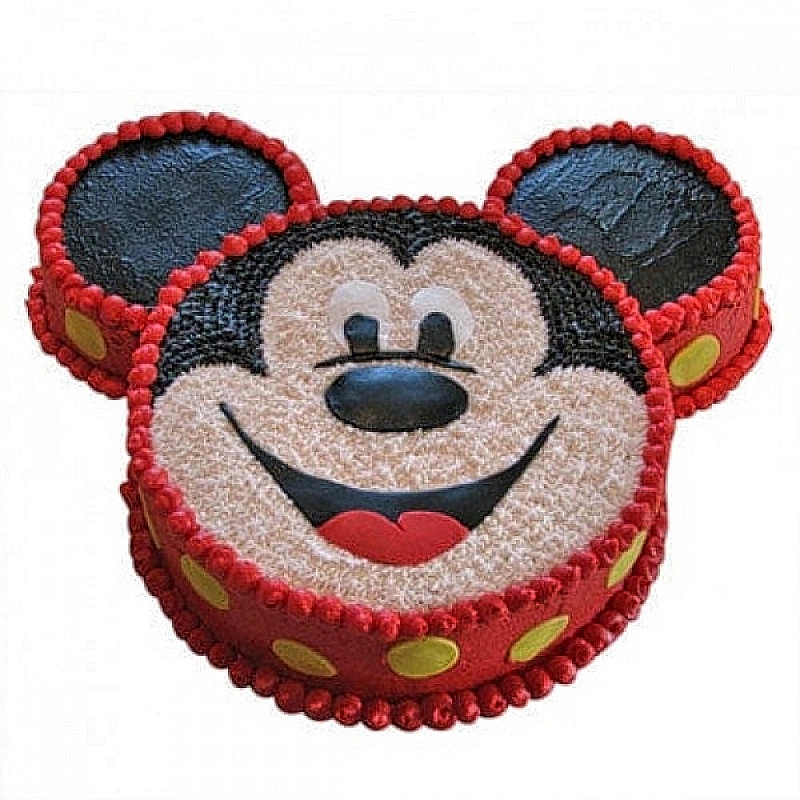 Smiley Mickey Mouse Cake