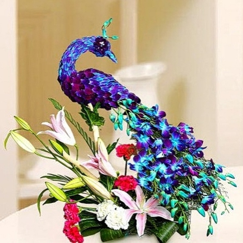 Adorable Peacock  Arrangement