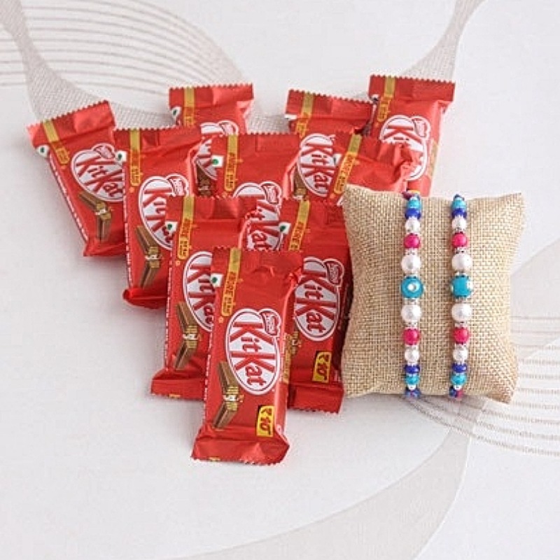 Rakhi with KitKat Gift Hamper