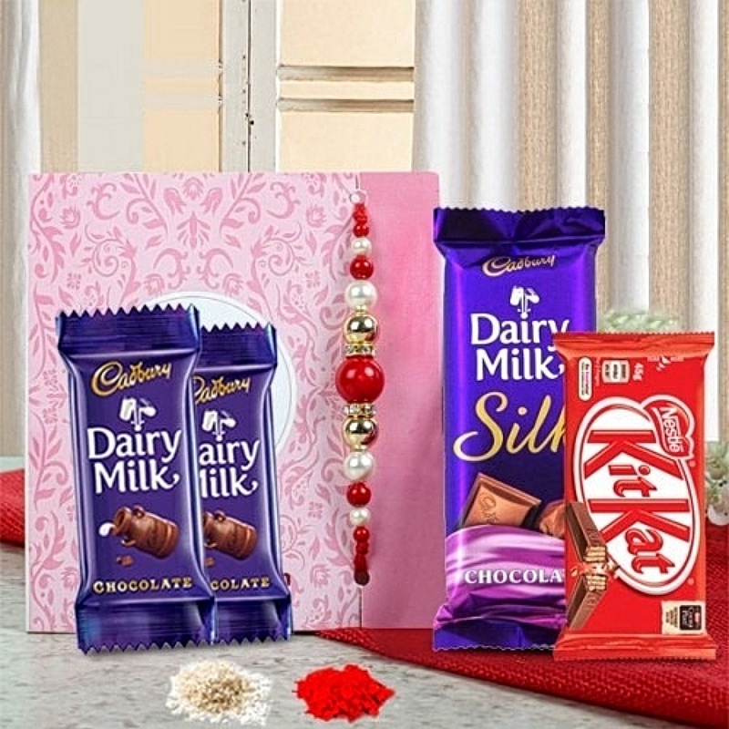 Rakhi With Chocolates Surprise