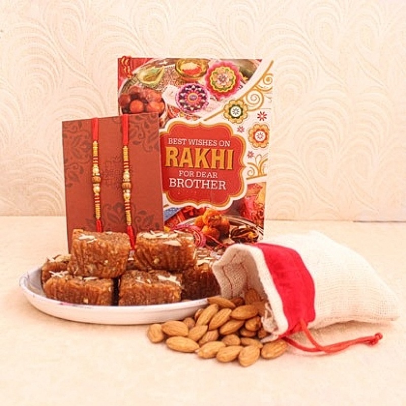 Doda Barfi With Rakhi & Almonds