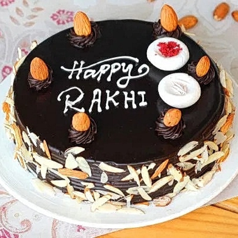 Choco Almond Rakhi Cake