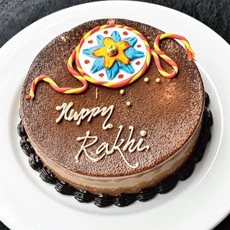 Scrummy Chocolate Rakhi Cake