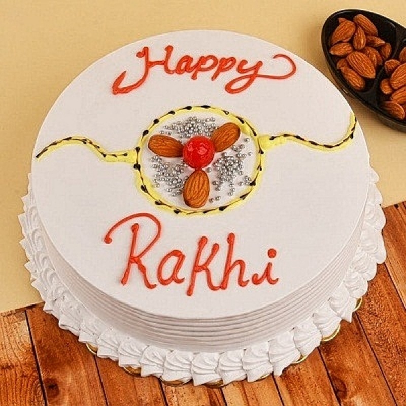 Toothsome Vanilla Rakhi Cake