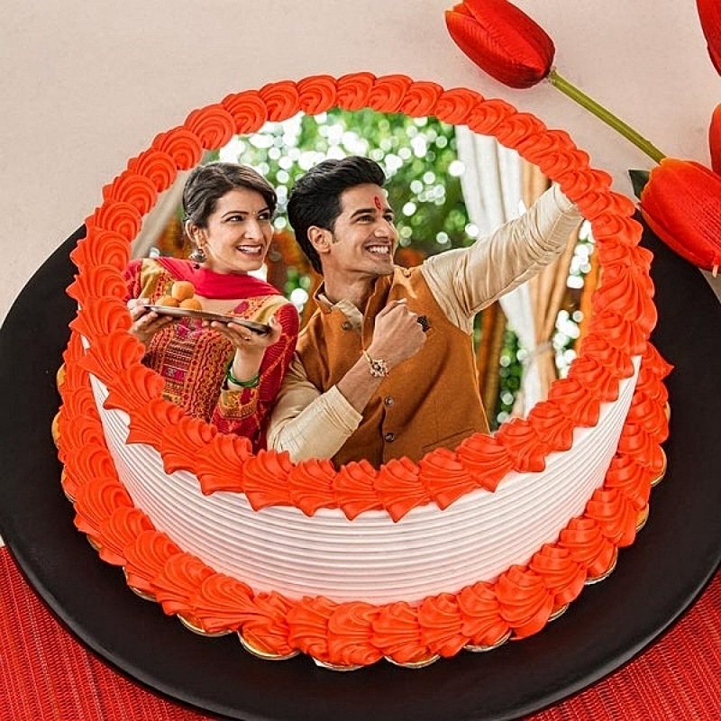 Personalized Cake For Rakhi