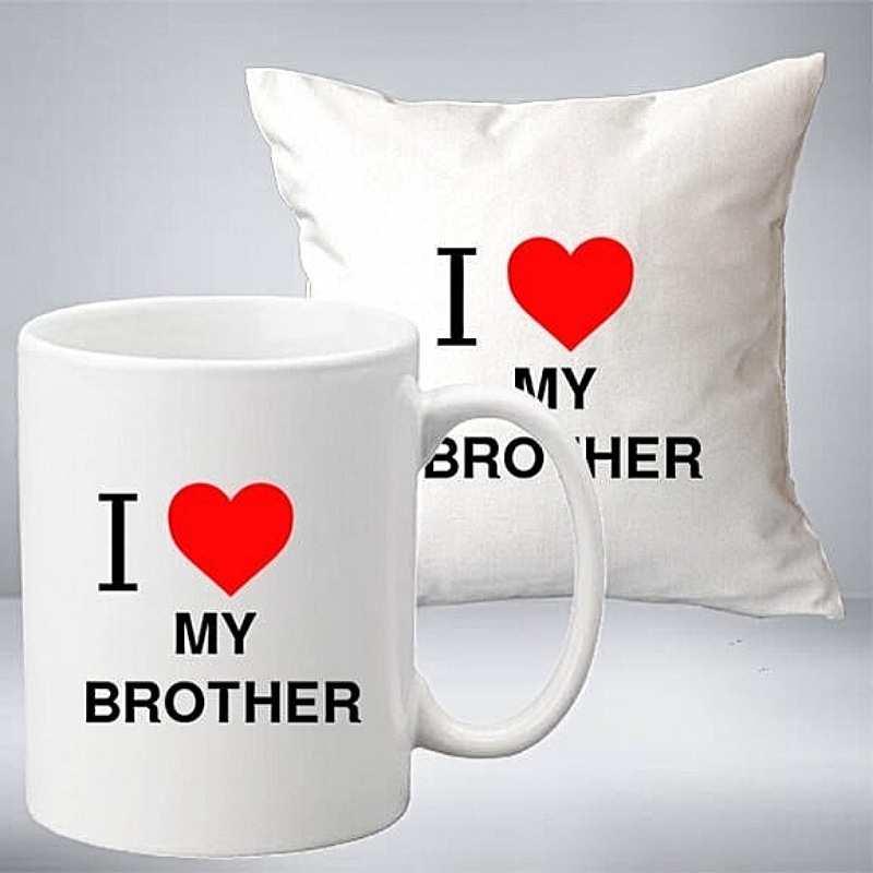 Loving Brother Cushion & Mug