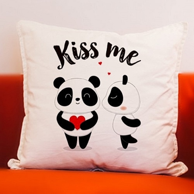 Kiss Me Personalized Cushion