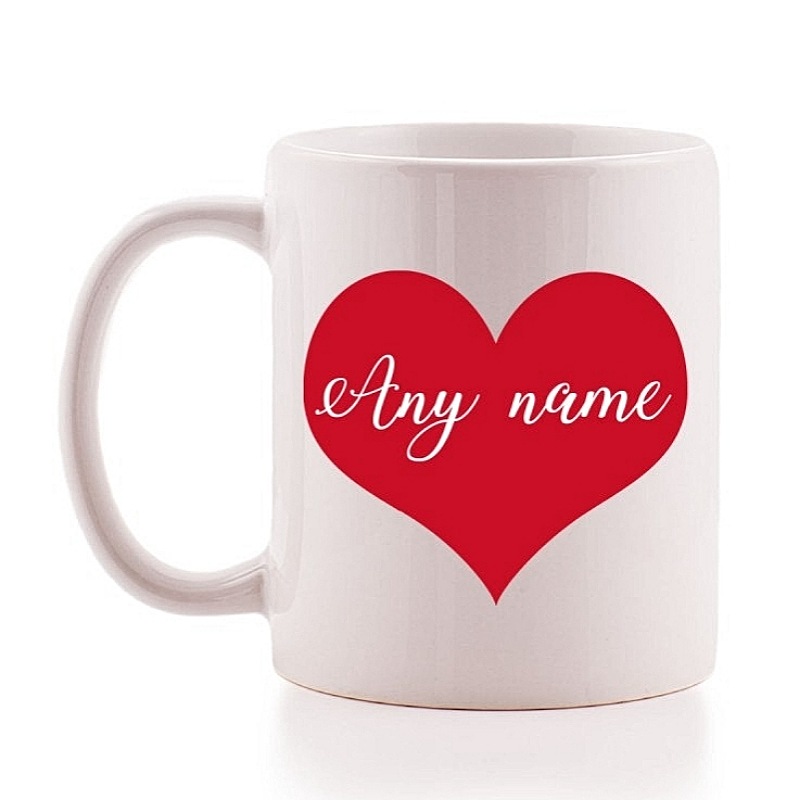 Love Heart Personalised Mug