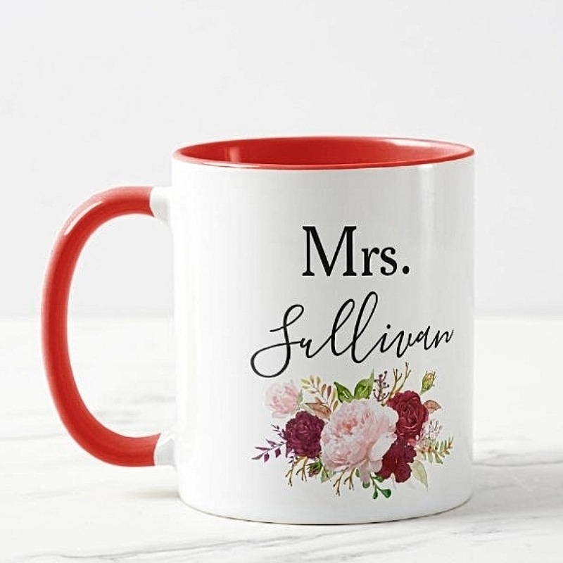 Romantic Wedding Custom Mug