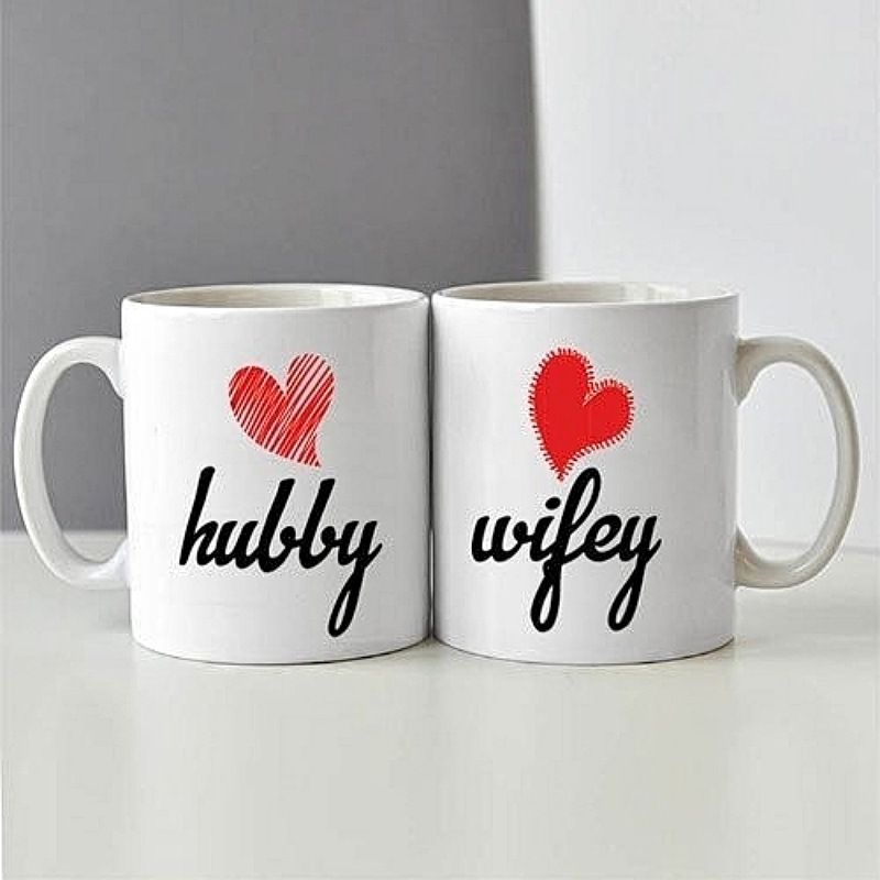 Hubby & Wifey Ceramic Mugs
