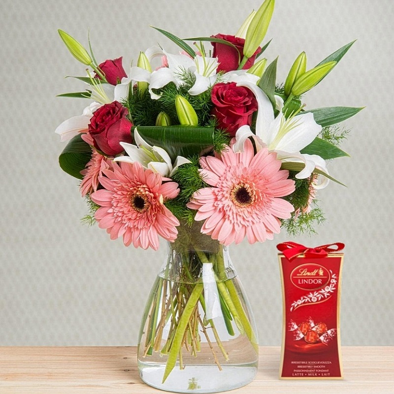 Exotic Flowers With Lindt