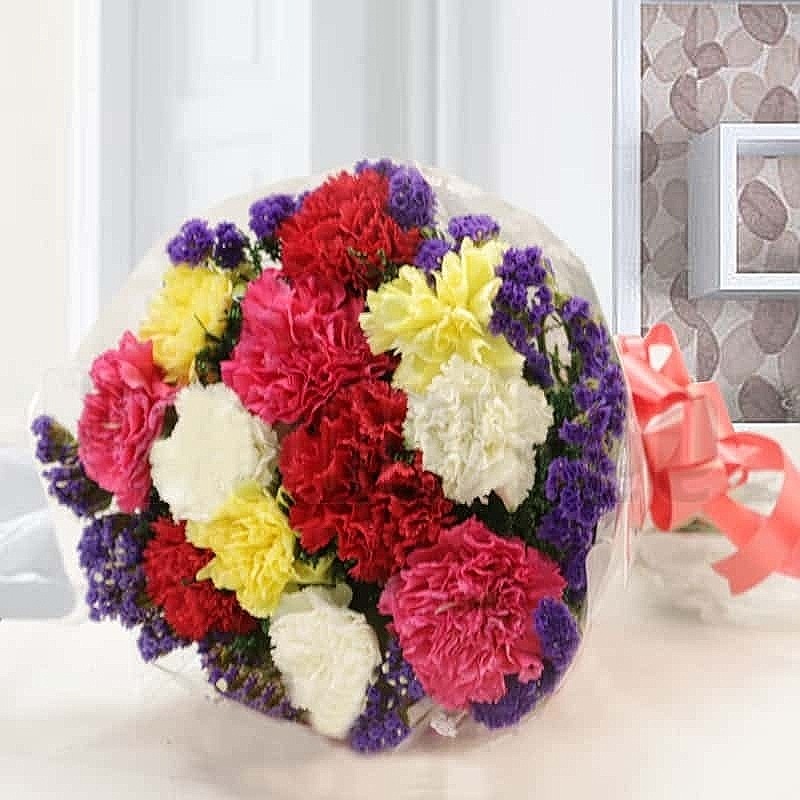 Colorful Carnations Bouquet