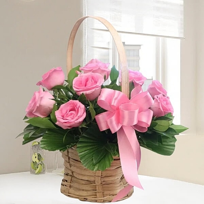 Beautiful Pink Basket
