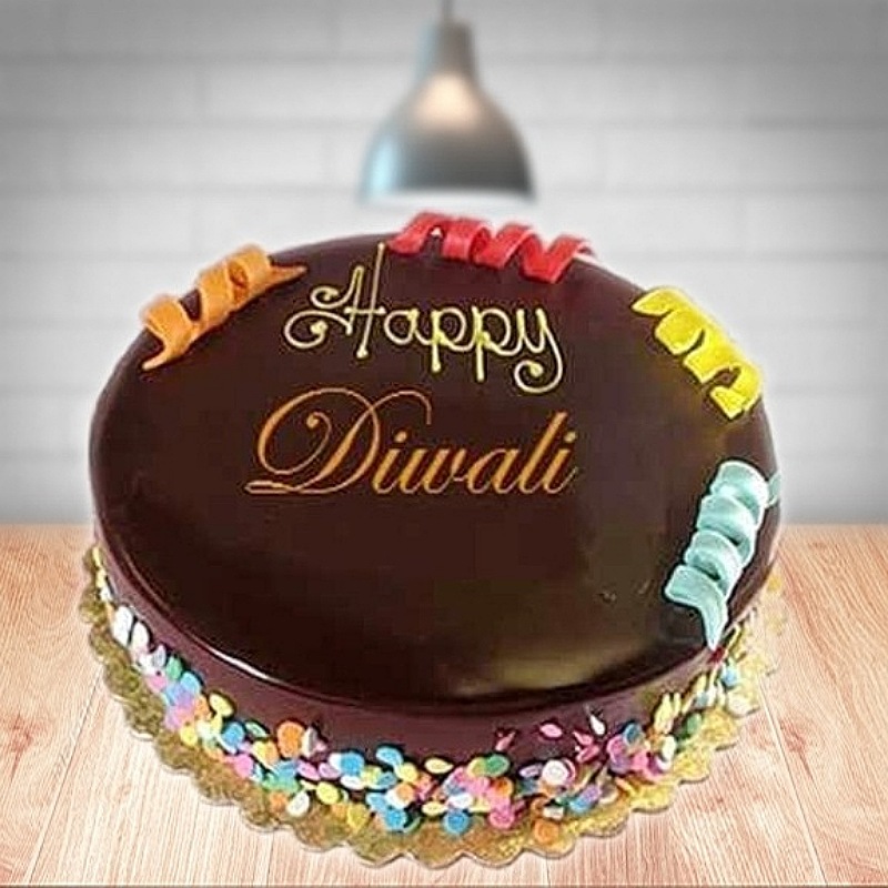 Yummylicious Diwali Choco Cake