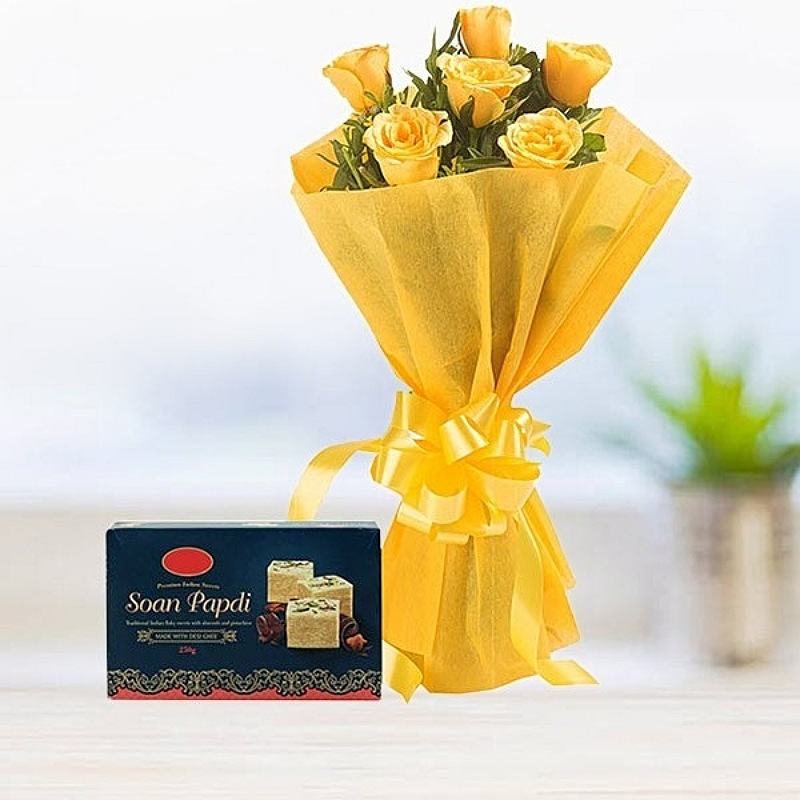 Friendly Roses With Soan Papdi