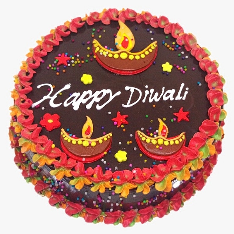 Luscious Chocolate Diwali Cake