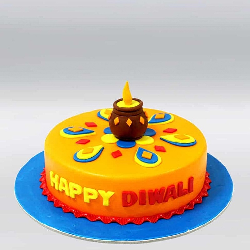 Decorative Diya Cake