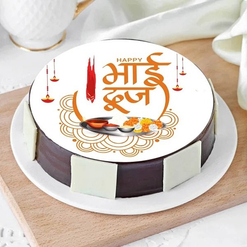 Bhai Dooj Chocolate Cake