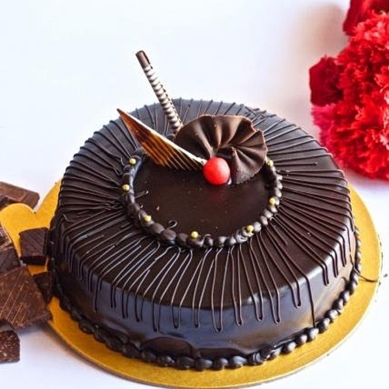 Buy/Send Bhai Dooj Wishes Chocolate Cake- Eggless 2 Kg Online- FNP