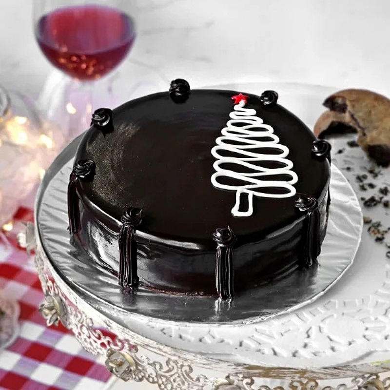 Christmas Truffle Cream Cake