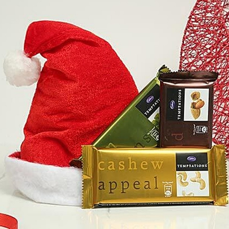 Cadbury Temptations With Santa Cap