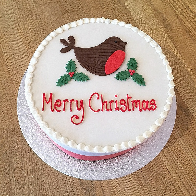 Christmas Semi-Fondant Cake
