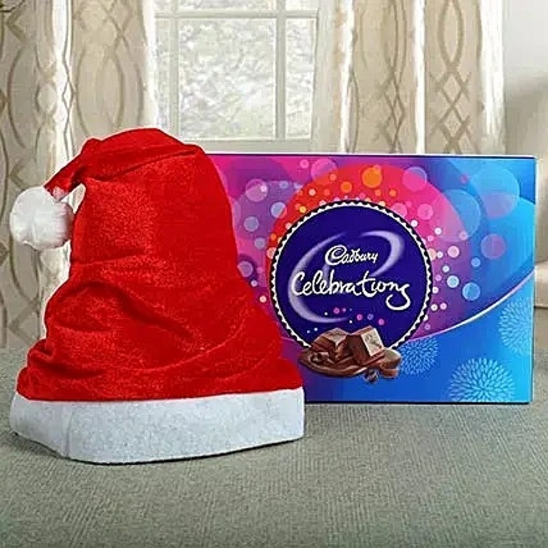 Cadbury Celebrations With Santa Cap