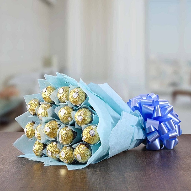 Blue Ferrero Bouquet