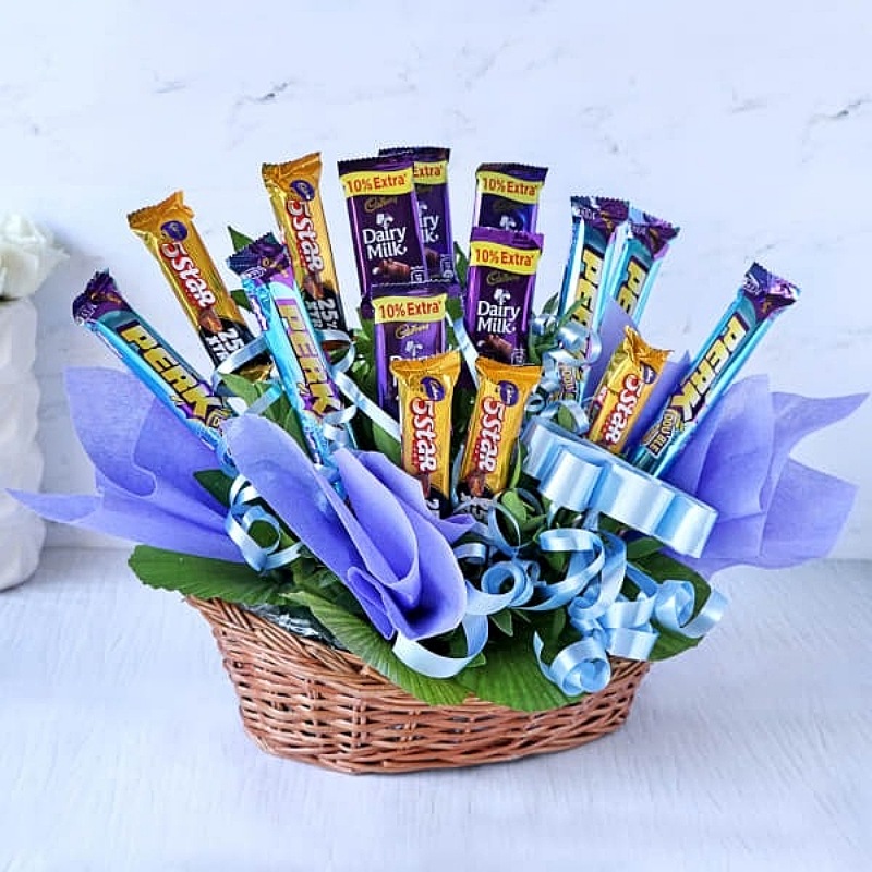 Assorted Cadbury Chocolates Basket