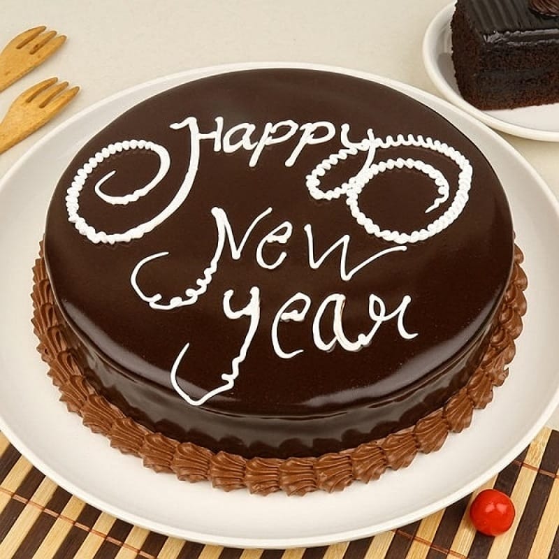 Chocolate Truffle New Year Cake