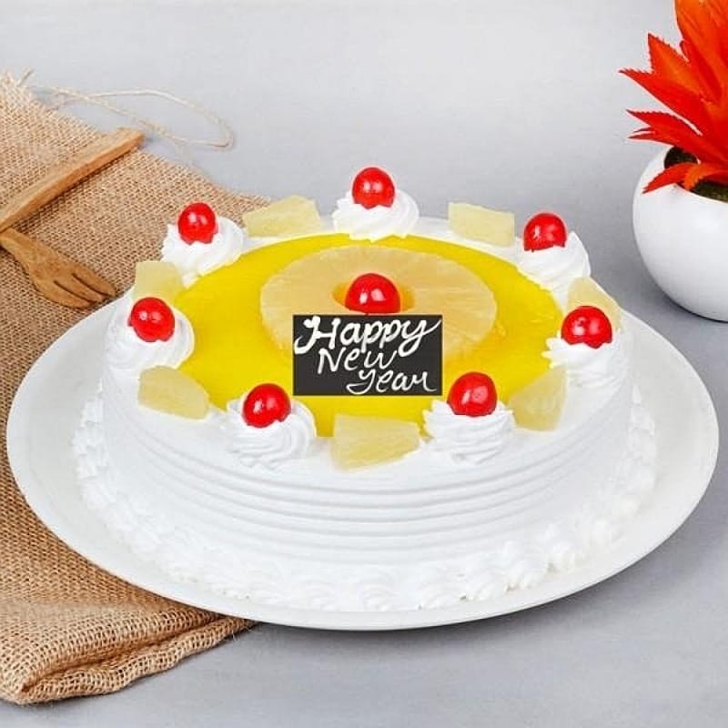 Delectable Pineapple New Year Cake