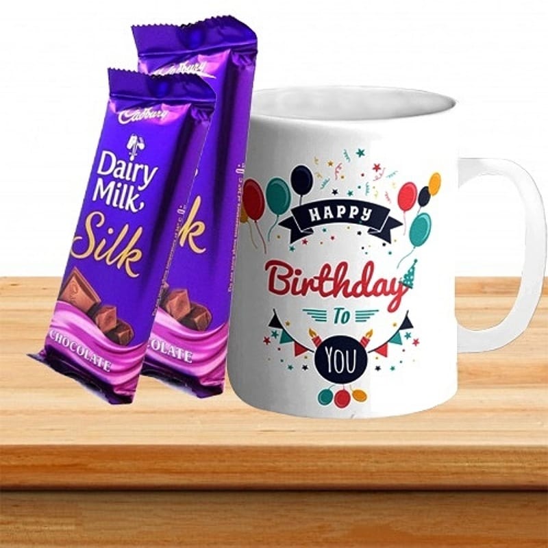 Birthday Mug With Silk Chocolates