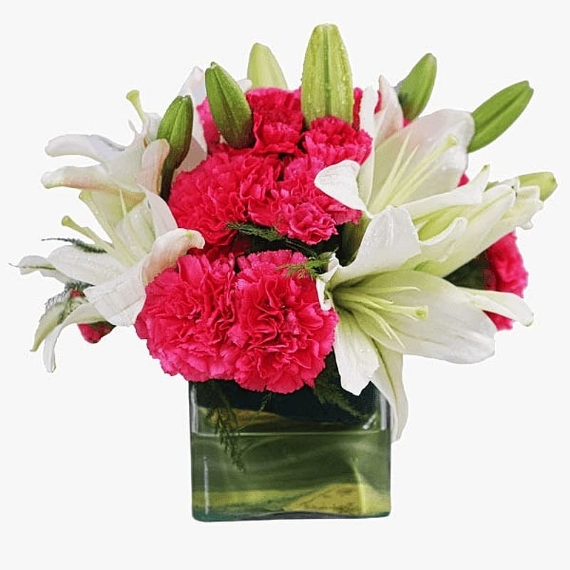 Lilies & Carnations New Year Gifts
