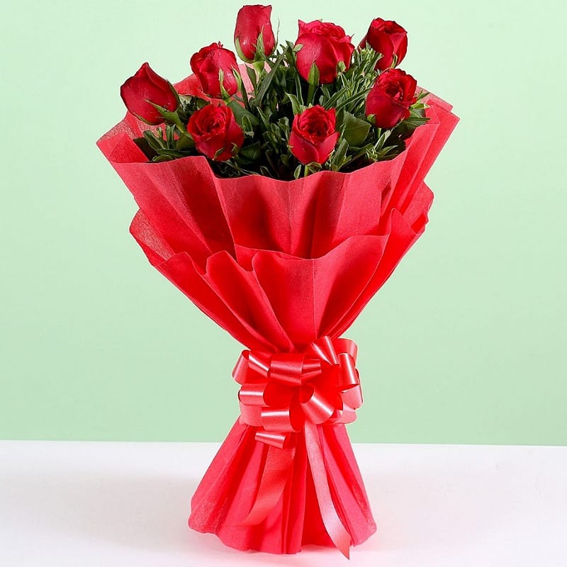 Enigmatic Red Roses Valentine's Gift